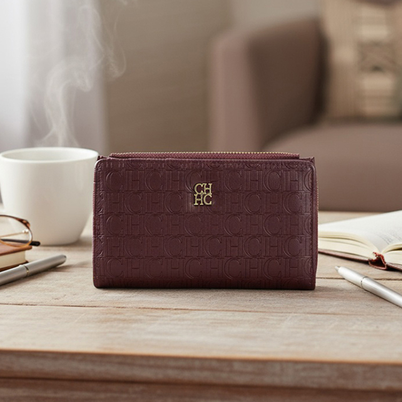 Luxury Bags Goyard - CH Leather Printed Short Women's Wallet
