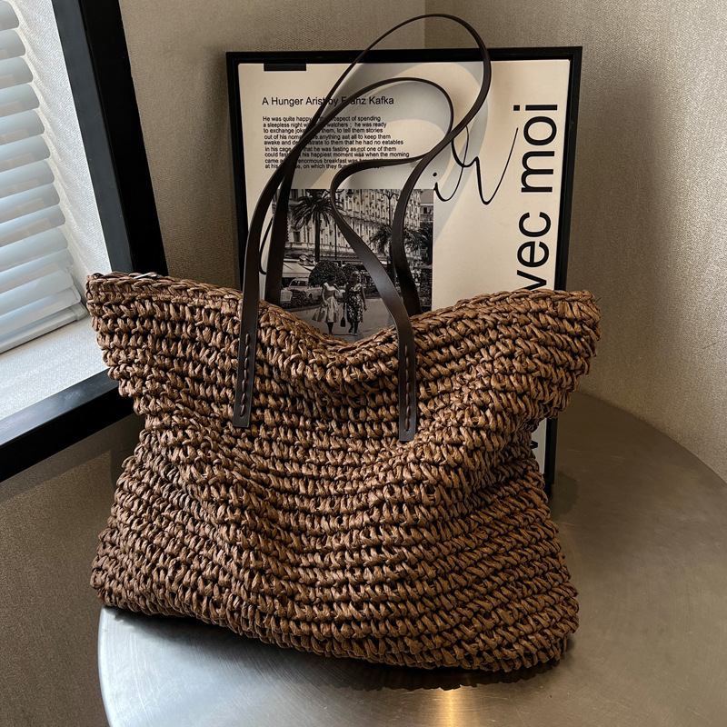 Straw Woven Tote Bags Casual L - Luxury Bags For Summer 评论和价格
