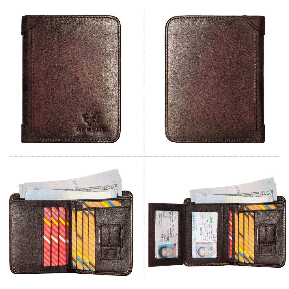 Genuine Leather Mens Wallet RF - Luxury Bags Photos 评论和价格