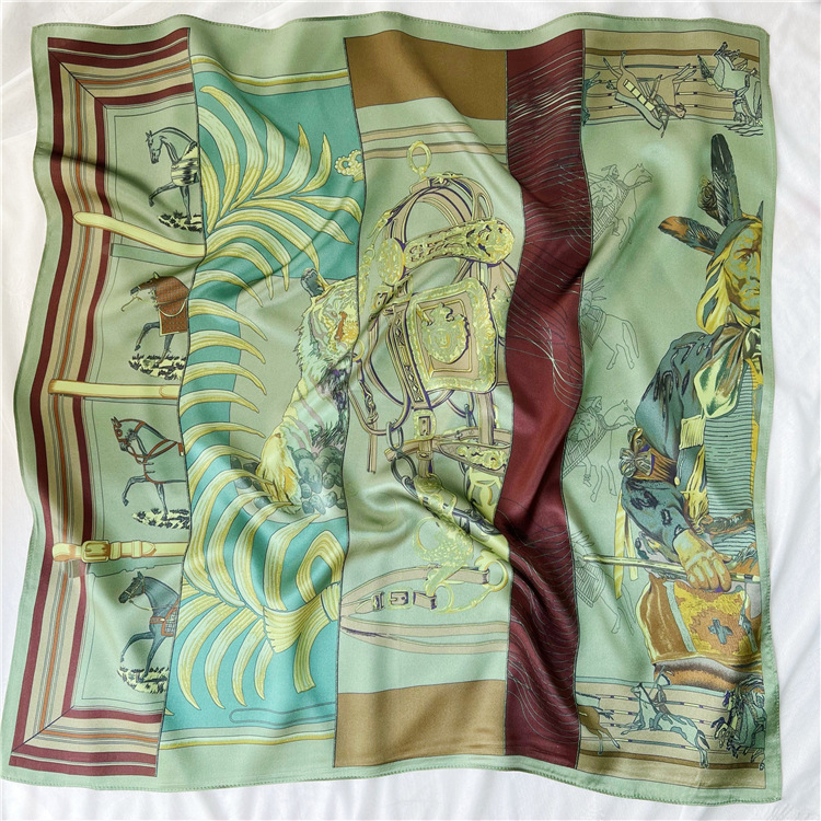 65CM Green Silk Scarf Luxury D - Luxury Bags For Summer 评论和价格