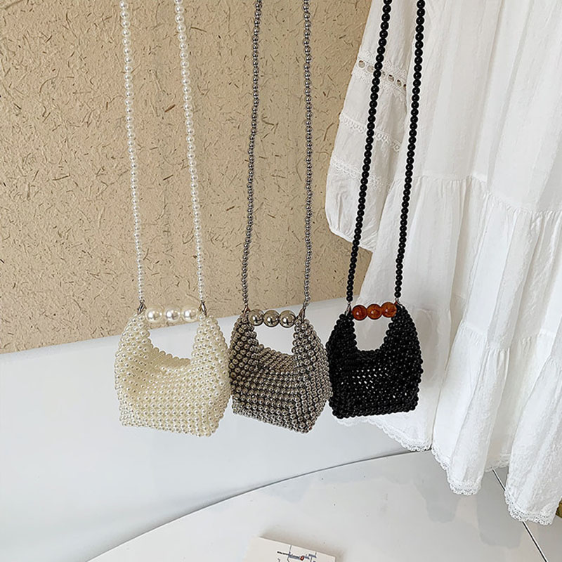 Women's Beaded Woven Mini Cros - Luxury Bags For Summer 评论和价格