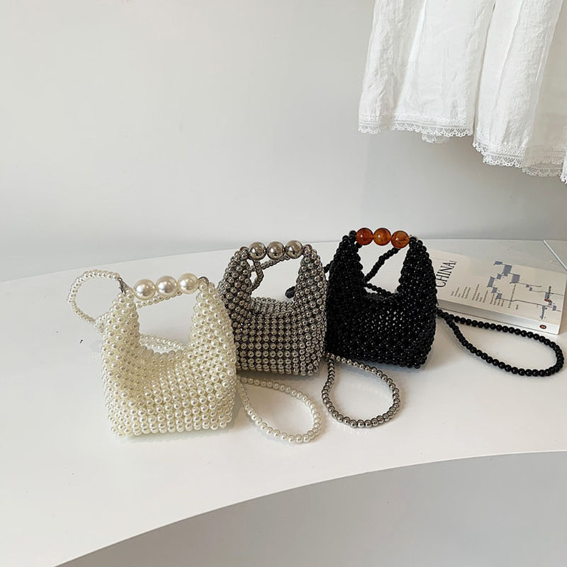 Women's Beaded Woven Mini Cros - Luxury Bags For Summer 评论和价格