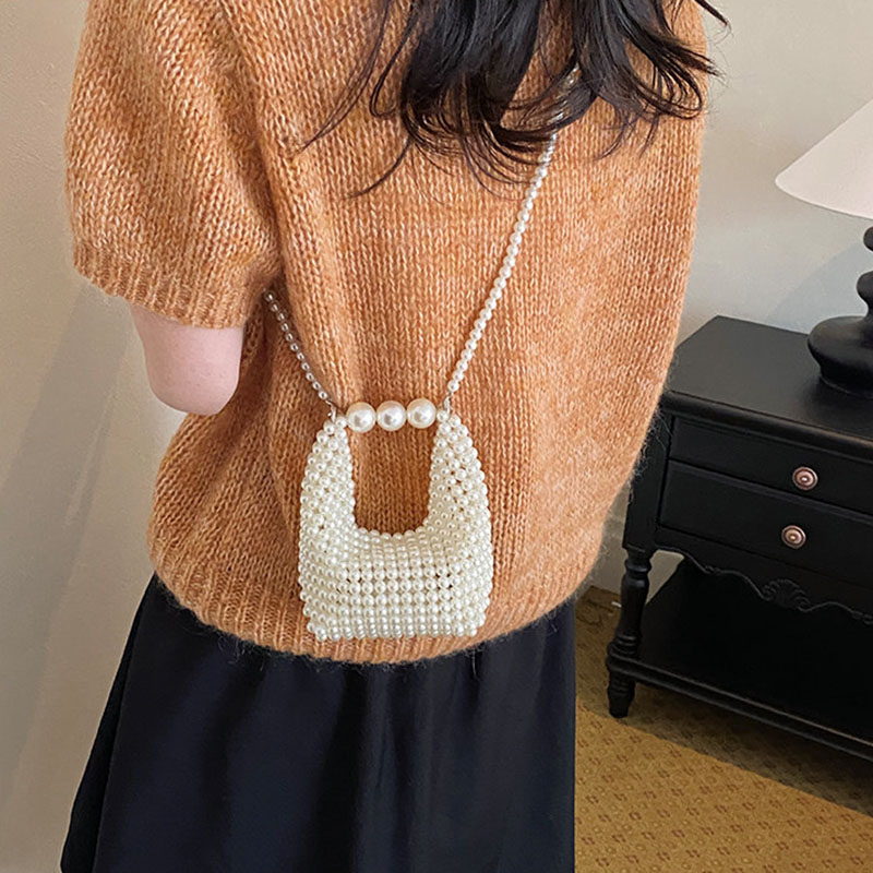 Women's Beaded Woven Mini Cros - Luxury Bags For Summer 评论和价格