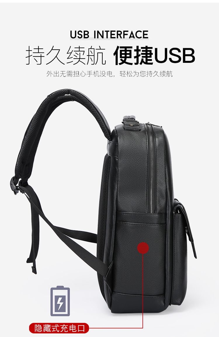Men's luxury leather backpack  - Luxury Bags With Zipper 评论和价格